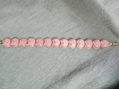 Vintage CORO Pink Moonglow Thermoset Bracelet