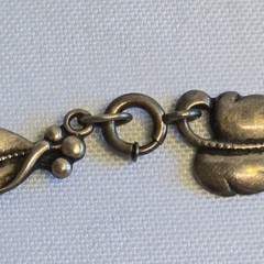 Vtg Sterling Silver Danecraft Floral Necklace 20.25g Fine Jewelry 15.5″ Chain
