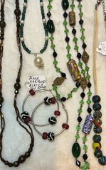 Vintage Jewelry Lot Some Signed Rhinestone Brooch Necklace Clip Earring Over 25!