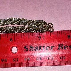 Vintage 7” Monet Twisted Gold Tone And Silver Tone Two-tone Rope Bracelet 5.7mm