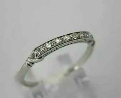 1Ct Round Art Deco Style Lab Created Diamond 14k White Gold FN Ring Engagement