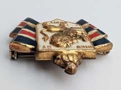 Accessocraft BWRS & BB Dieu Et Mon Droit WWII War Relief Society Brooch Pin
