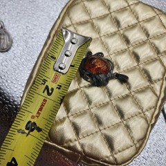 Natural Baltic Amber flower vintage Pendant charm Latvia circa 1970’s
