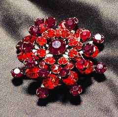 Vintage Rhinestones / Crystals / STUNNING LOT- Earrings-Rings- Brooches