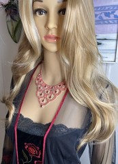 🔥Vintage Style Red Bib Necklace Earrings Set Not Signed (was $110.)