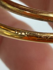 Vintage Ring Tigers Eye Donut Oval 14K Gold Womens Size 6 5.4 grams