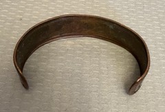 Vintage Bell Trading Post Thunderbird Copper Mans Cuff Bracelet Southwestern