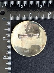 VTG Abalone and Mother of Pearl Floral Alpaca Mexico Brooch