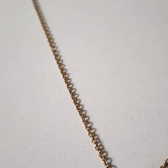 Vintage Lady Remington Signed “LR” Necklace Gold Tone Rose Floral Design Pendant