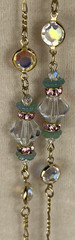 Vtg Kirks Folly Kissing Cherubs Pendant Necklace AB Rhinestones Retired 1990’s