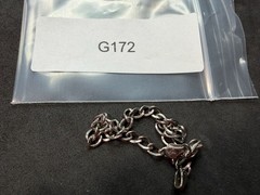 3.83g Vintage Sterling Silver 925 Chain Link Bracelet Lobster Clasp 6.2 in M