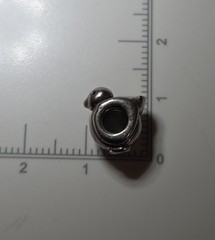 Vintage Sterling Silver Little Happy Bird Screw On Slide Charm