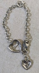 Vintage Juicy Couture Bracelet Black And Silver Charms