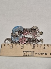 Vintage Celestial Sun Moon Stars Dangle Earrings
