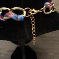 Modern Vintage Colorful Enamel Metal Flower Beaded Statement Necklace 15-17”