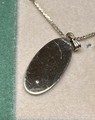 Vintage 14k Yellow Gold Filled Diamond Pendant Necklace NOS New Old Stock