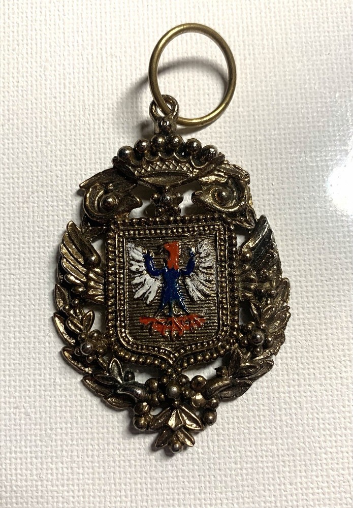 Vintage Heraldic Medieval Royalty Pendant 20th Century Renaissance Germany