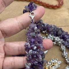 Estate Jewelry Lot 10pc Stone, Glass, Plastic, Costume Artisan Anastasia Cameo
