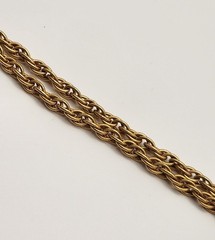 Vintage Gold Tone Lariat Necklace Adjustable Slider Bead Tassel Drop Statement