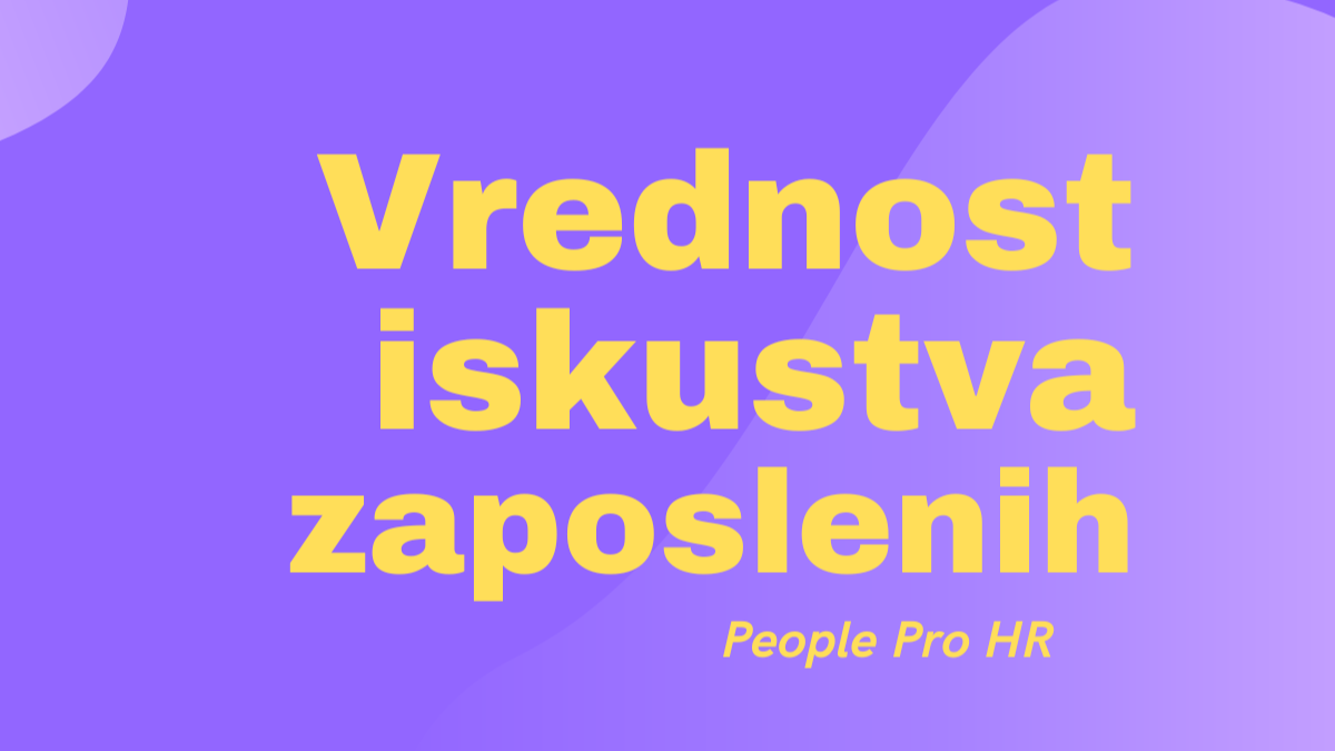 Iskustva zaposlenih = sigurna zona